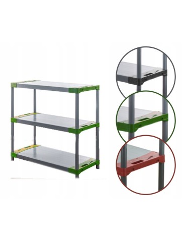 Regał plastikowy garażowy TYTAN-3_100_ZIEL