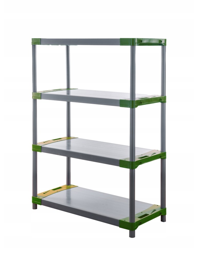 Regały z plastiku- tworzywa - Regał plastikowy garażowy TYTAN-3_100_ZIEL - product b2b.wamar.biz 6