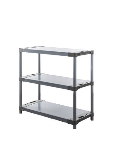 Regały z plastiku- tworzywa - Regał plastikowy garażowy TYTAN-3_150_SZAR - product 3