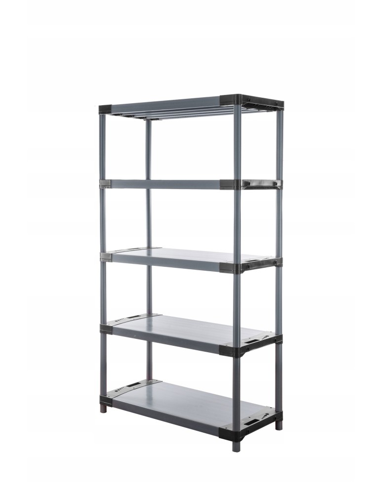 Regały z plastiku- tworzywa - Regał plastikowy garażowy TYTAN-4_120_SZAR - product b2b.wamar.biz 3