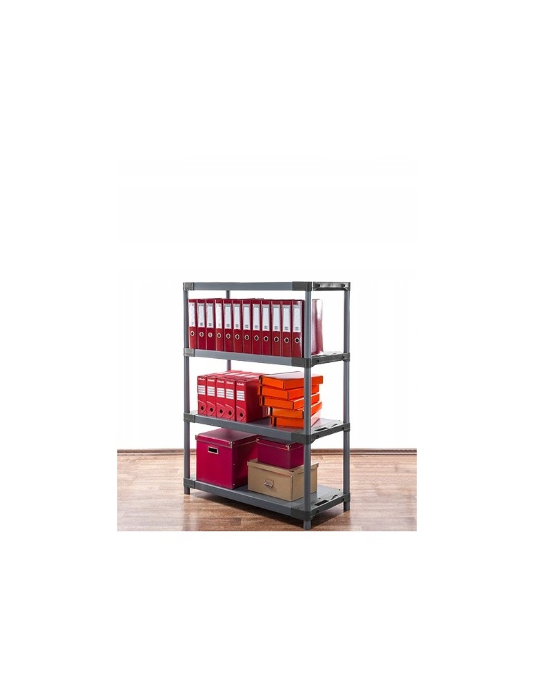 Regały z plastiku- tworzywa - Regał plastikowy garażowy TYTAN-4_120_SZAR - product b2b.wamar.biz 15