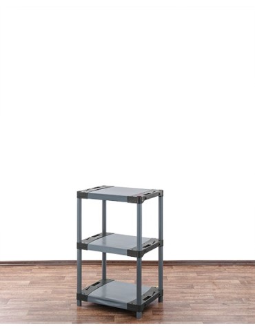 Regały z plastiku- tworzywa - Regał plastikowy garażowy TYTAN-3_080_SZAR - product 4