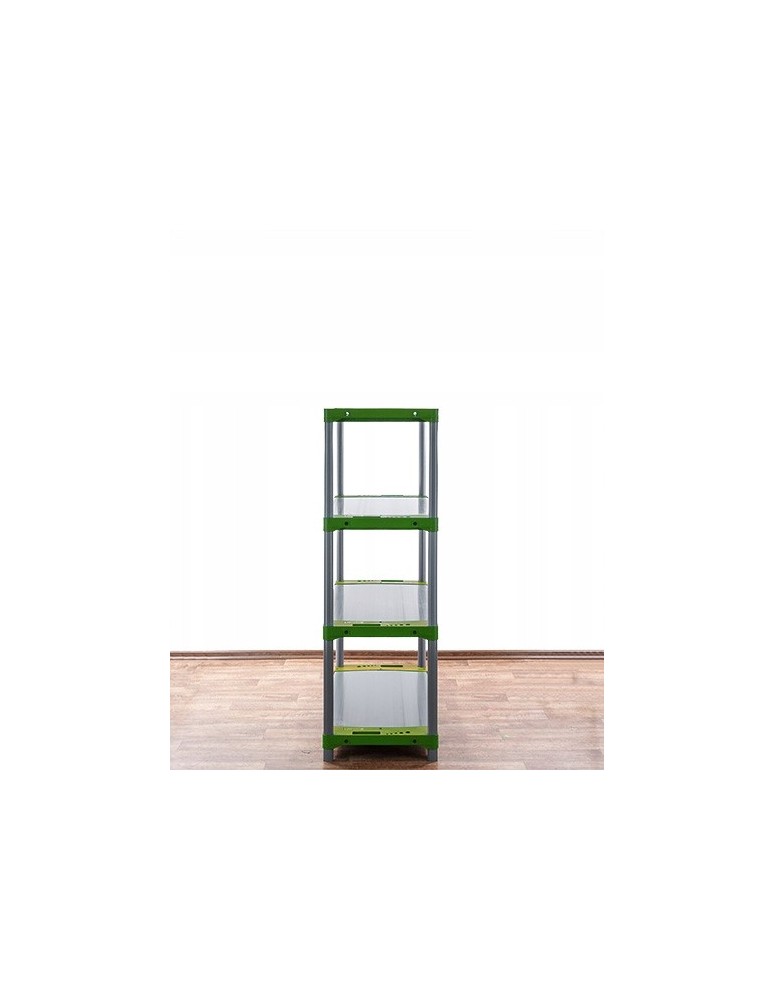 Regały z plastiku- tworzywa - Regał plastikowy garażowy TYTAN-4_090_ZIEL - product b2b.wamar.biz 4