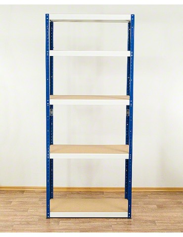 Regały - Regał Helios 196x75x45 cm 5 półek/350kg Biało-Biały - product 7