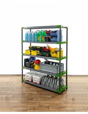 Regały z plastiku- tworzywa - Regał plastikowy do piwnicy TYTAN-5_150_ZIEL - product 15