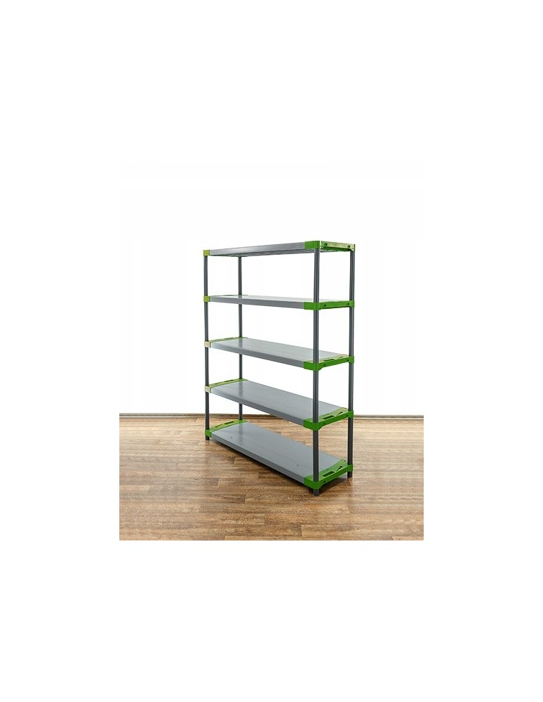 Regały z plastiku- tworzywa - Regał plastikowy do piwnicy TYTAN-5_140_ZIEL - product b2b.wamar.biz 4