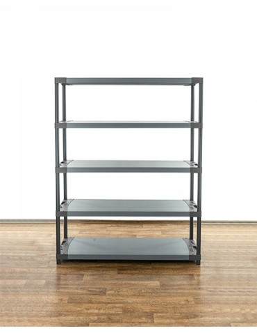 Regały z plastiku- tworzywa - Regał plastikowy do piwnicy TYTAN-5_140_SZAR - product 5