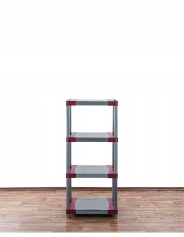 Regały z plastiku- tworzywa - Regał plastikowy garażowy TYTAN-4_080_CZER - product 5