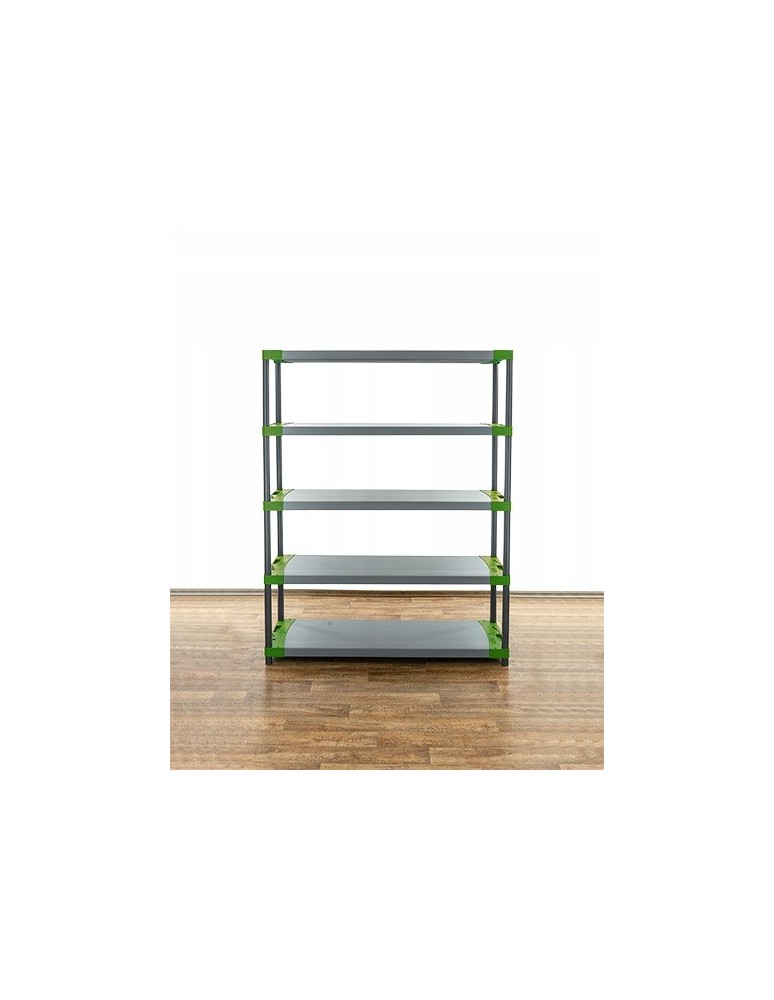 Regały z plastiku- tworzywa - Regał plastikowy do piwnicy TYTAN-5_130_ZIEL - product b2b.wamar.biz 5