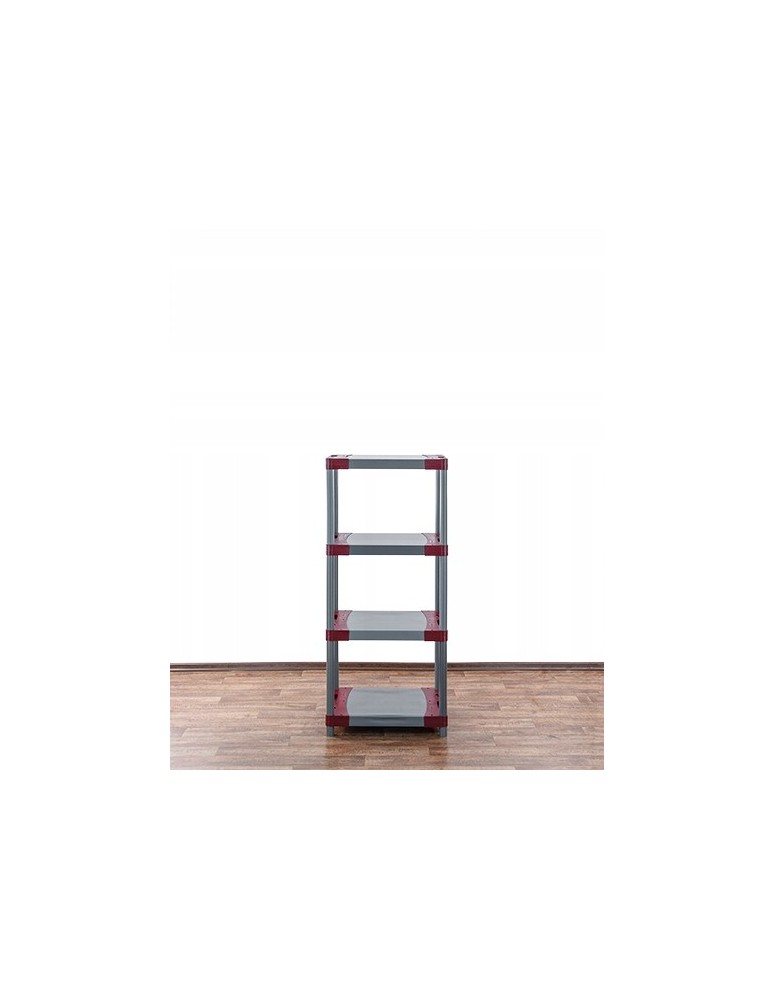 Regały z plastiku- tworzywa - Regał plastikowy garażowy TYTAN-4_070_CZER - product b2b.wamar.biz 5