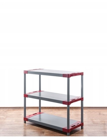 Regały z plastiku- tworzywa - Regał plastikowy garażowy TYTAN-3_120_CZER - product 4