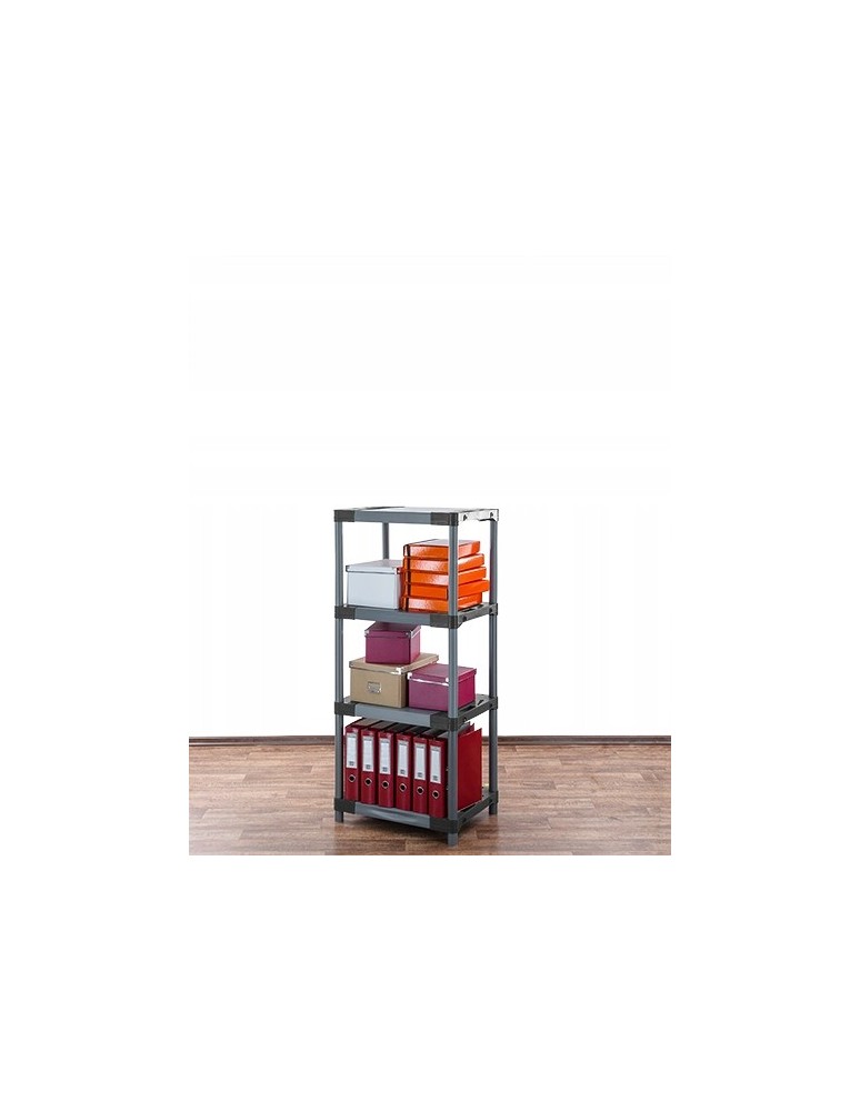 Regały z plastiku- tworzywa - Regał plastikowy garażowy TYTAN-4_060_SZAR - product b2b.wamar.biz 15