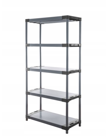 Regały z plastiku- tworzywa - Regał plastikowy do piwnicy TYTAN-5_120_SZAR - product 3