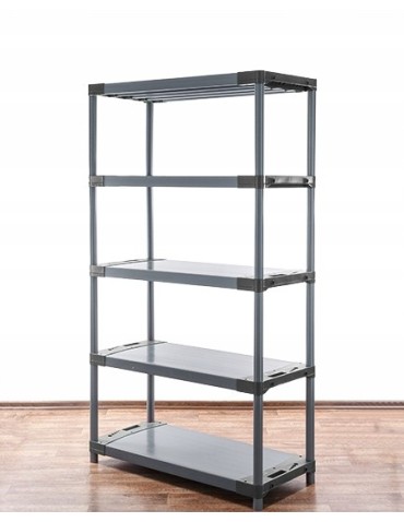 Regały z plastiku- tworzywa - Regał plastikowy do piwnicy TYTAN-5_120_SZAR - product 4