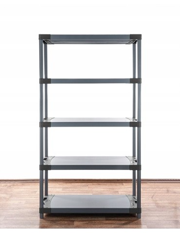 Regały z plastiku- tworzywa - Regał plastikowy do piwnicy TYTAN-5_120_SZAR - product 5
