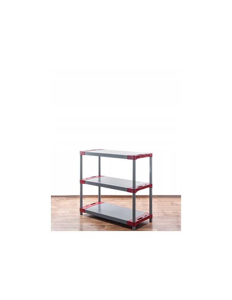 Regały z plastiku- tworzywa - Regał plastikowy garażowy TYTAN-3_150_CZER - product b2b.wamar.biz 4