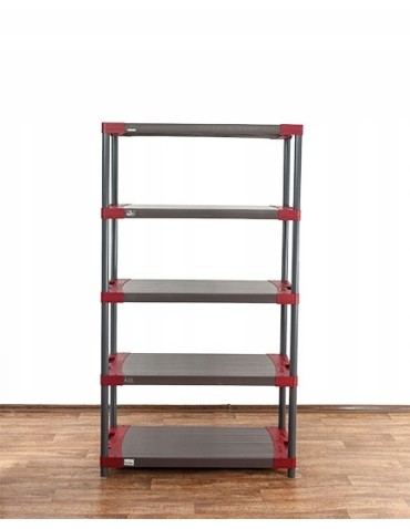 Regały z plastiku- tworzywa - Regał plastikowy do piwnicy TYTAN-5_110_CZER - product 5