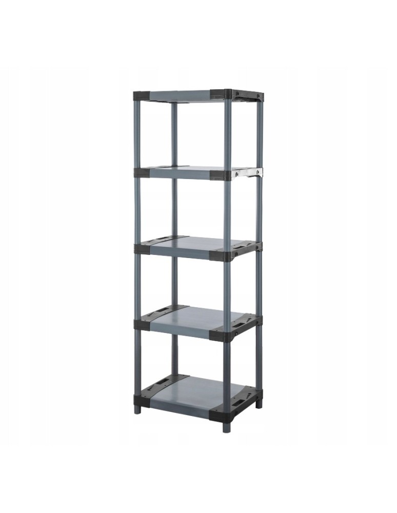 Regały z plastiku- tworzywa - Regał plastikowy do piwnicy TYTAN-5_080_SZAR - product b2b.wamar.biz 3