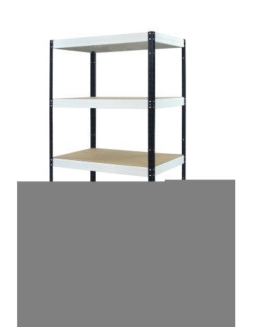 Regały - Regał Helios 196x75x50 cm 5 półek/400kg Biało-Biały - product 10