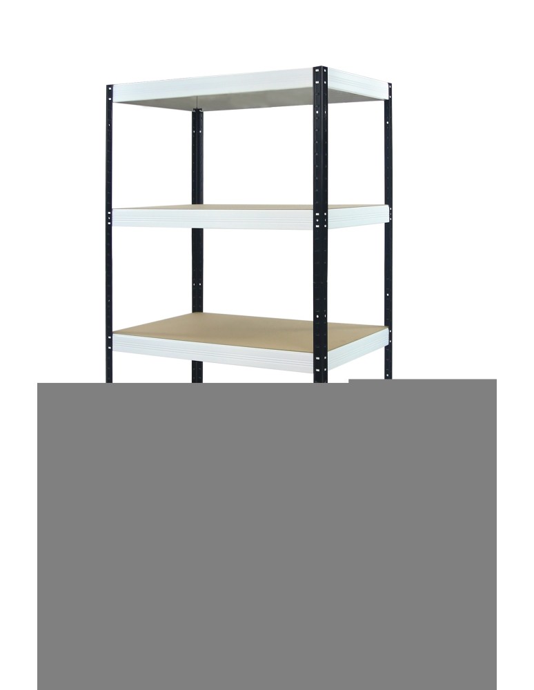 Regały - Regał Helios 196x75x50 cm 5 półek/400kg Biało-Biały - product b2b.wamar.biz 10