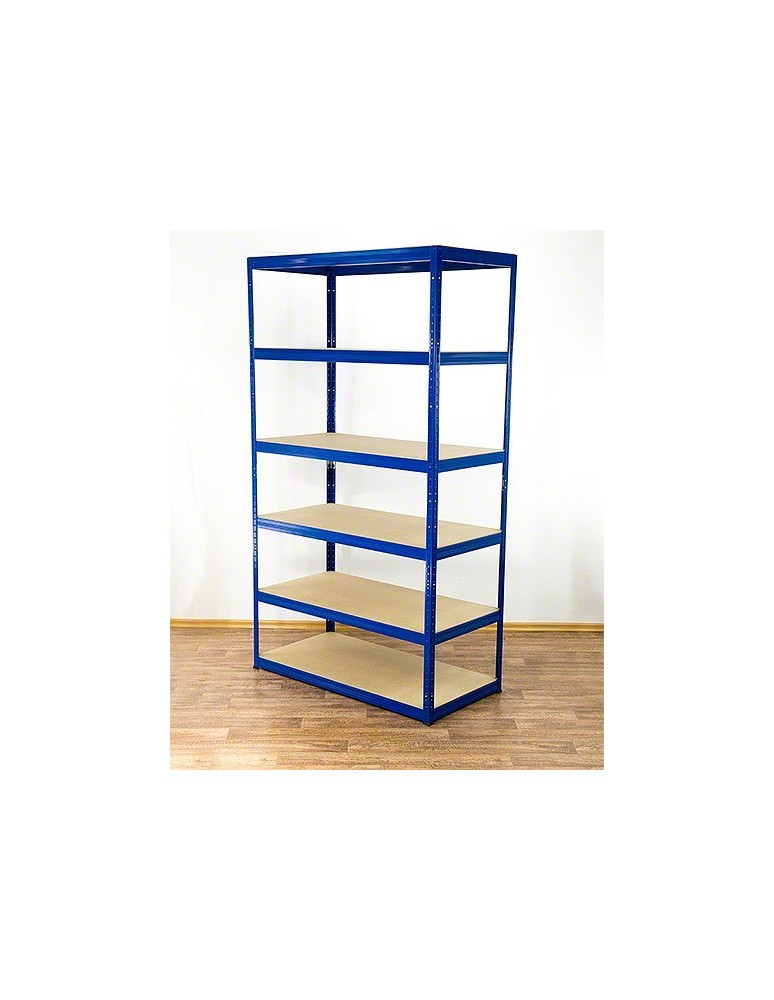 Regały - Regał Helios 196x120x50 cm 6 półek/275kg Biało-Niebieski - product b2b.wamar.biz 8