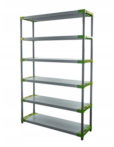 Regały z plastiku- tworzywa - Regał plastikowy do piwnicy TYTAN-6_130_ZIEL - product 3