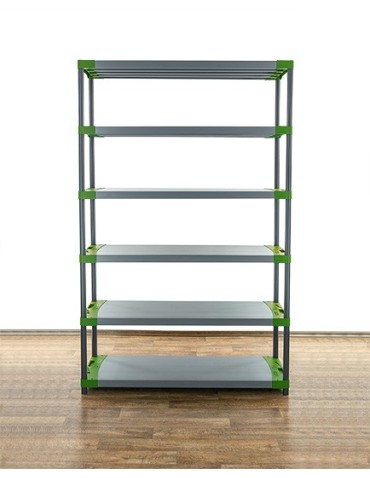 Regały z plastiku- tworzywa - Regał plastikowy do piwnicy TYTAN-6_130_ZIEL - product 5