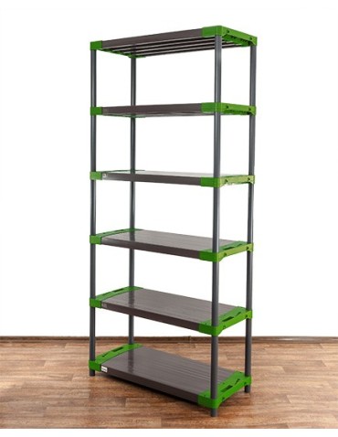 Regały z plastiku- tworzywa - Regał plastikowy do piwnicy TYTAN-6_100_ZIEL - product 4