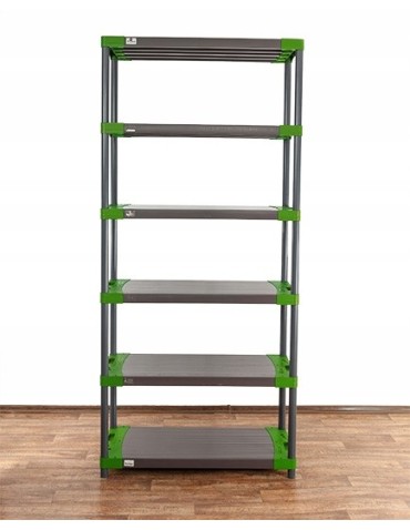 Regały z plastiku- tworzywa - Regał plastikowy do piwnicy TYTAN-6_100_ZIEL - product 5