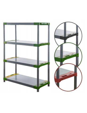 Regał plastikowy garażowy TYTAN-4_120_ZIEL