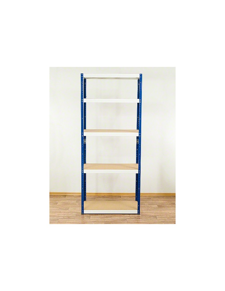 Regały - Regał Helios 196x75x60 cm 5 półek/400kg Biało-Biały - product b2b.wamar.biz 7
