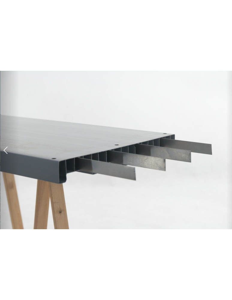 Regały z plastiku- tworzywa - Półka do regału plastikowego Tytan/ TYT_P_120_SZAR - product b2b.wamar.biz 5