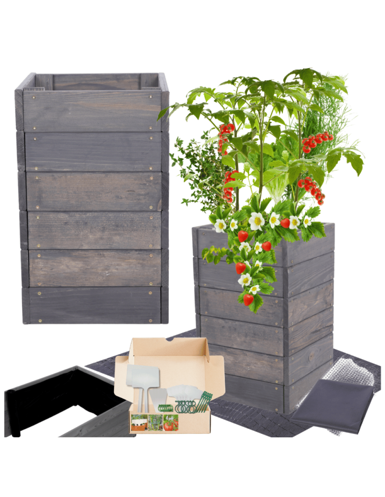 Uprawowe skrzynie ogrodowe- Warzywniaki- skrzynia do uprawy - Skrzynia na warzywa skrzynie na warzywniak inspekt donica grządka 54x33x30 - product b2b.wamar.biz 1