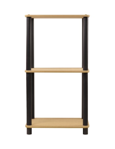 Regały z plastiku- tworzywa - Systemowy Regał Biurowy 74x40x33 cm – DEDAL BLACK-3L_B - product 4