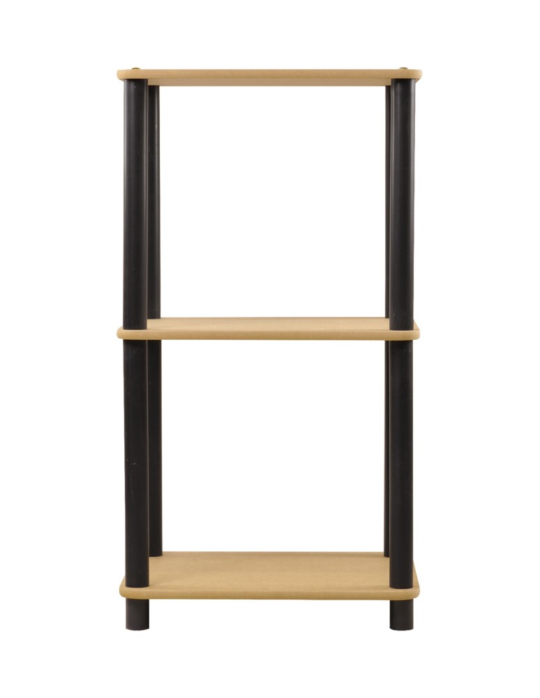 Regały z plastiku- tworzywa - Systemowy Regał Biurowy 74x40x33 cm – DEDAL BLACK-3L_B - product b2b.wamar.biz 4