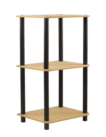 Regały z plastiku- tworzywa - Systemowy Regał Biurowy 74x40x33 cm – DEDAL BLACK-3L_B - product 5