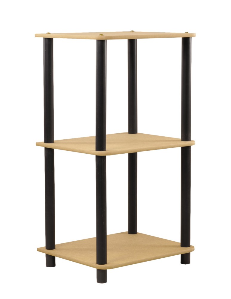 Regały z plastiku- tworzywa - Systemowy Regał Biurowy 74x40x33 cm – DEDAL BLACK-3L_B - product b2b.wamar.biz 5