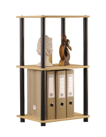 Regały z plastiku- tworzywa - Systemowy Regał Biurowy 74x40x33 cm – DEDAL BLACK-3L_B - product 6