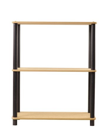 Regały z plastiku- tworzywa - Systemowy Regał Biurowy 74x60x33 cm – DEDAL BLACK-3M_B - produkt 3