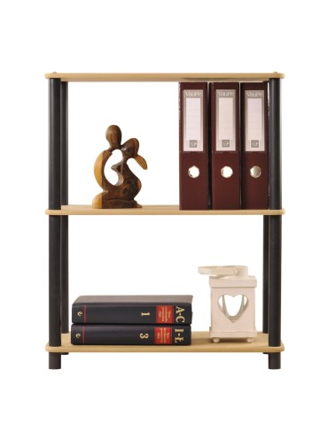 Regały z plastiku- tworzywa - Systemowy Regał Biurowy 74x60x33 cm – DEDAL BLACK-3M_B - produkt 5