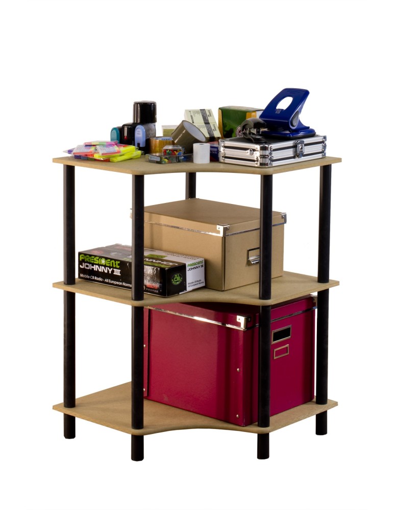 Regały z plastiku- tworzywa - Systemowy Regał Biurowy 74x56x56 cm – DEDAL BLACK-3W_B - product b2b.wamar.biz 5