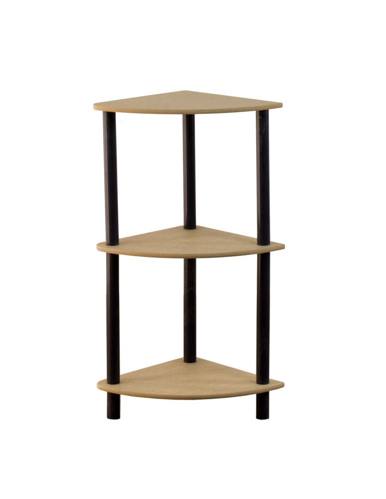 Regały z plastiku- tworzywa - Systemowy Regał Biurowy 74x56x56 cm – DEDAL BLACK-3Z_B - product b2b.wamar.biz 3