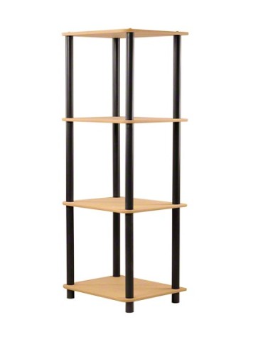 Regały z plastiku- tworzywa - Systemowy Regał Biurowy 108x40x33 cm – DEDAL BLACK-4L_B - product 5