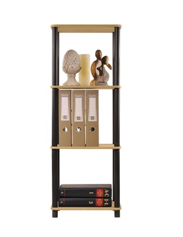 Regały z plastiku- tworzywa - Systemowy Regał Biurowy 108x40x33 cm – DEDAL BLACK-4L_B - product 6