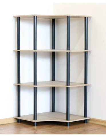 Systemowy Regał Biurowy 108x56x56 cm – DEDAL BLACK-4W_B - product 2