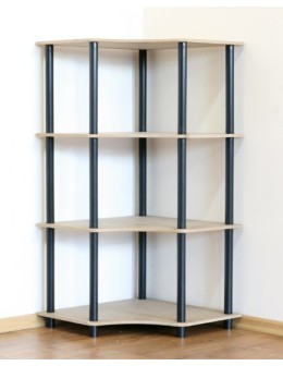 Systemowy Regał Biurowy 108x56x56 cm – DEDAL BLACK-4W_B - produkt 2