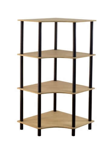 Regały z plastiku- tworzywa - Systemowy Regał Biurowy 108x56x56 cm – DEDAL BLACK-4W_B - product 3