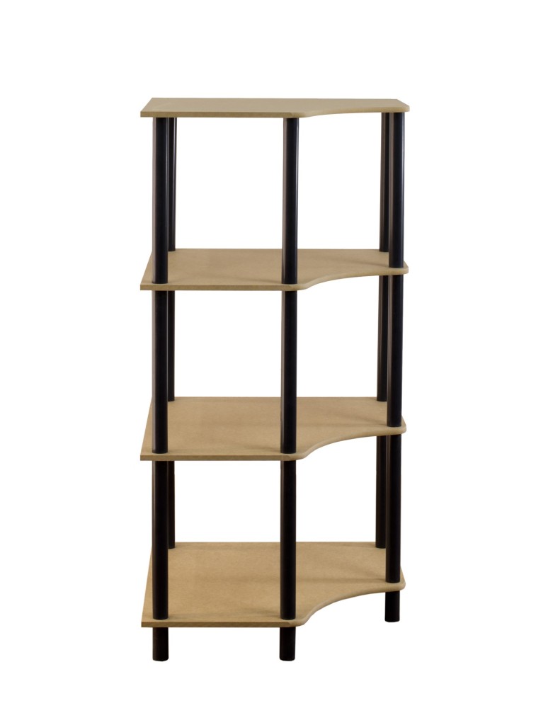 Regały z plastiku- tworzywa - Systemowy Regał Biurowy 108x56x56 cm – DEDAL BLACK-4W_B - product b2b.wamar.biz 4