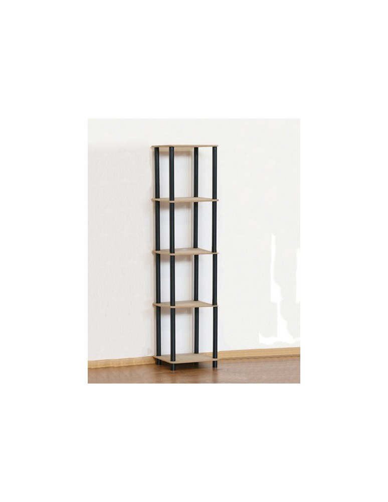 Regały z plastiku- tworzywa - Systemowy Regał Biurowy 142x40x33 cm – DEDAL BLACK-5L_B - product b2b.wamar.biz 2