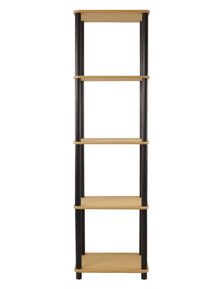 Regały z plastiku- tworzywa - Systemowy Regał Biurowy 142x40x33 cm – DEDAL BLACK-5L_B - product b2b.wamar.biz 3